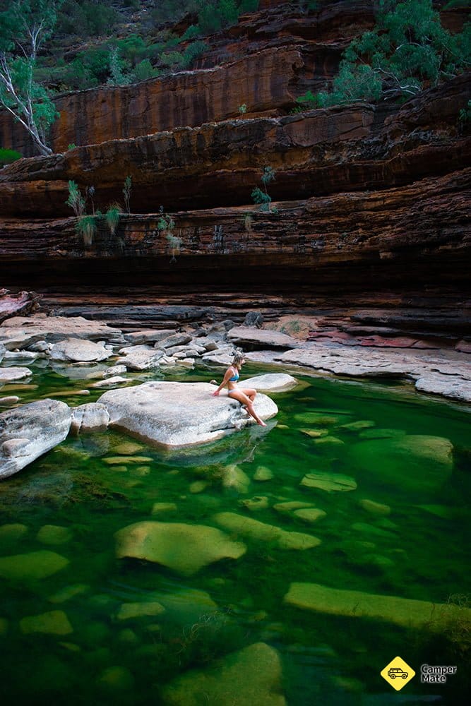 Swimming hole in the the Z-Bend gorge!