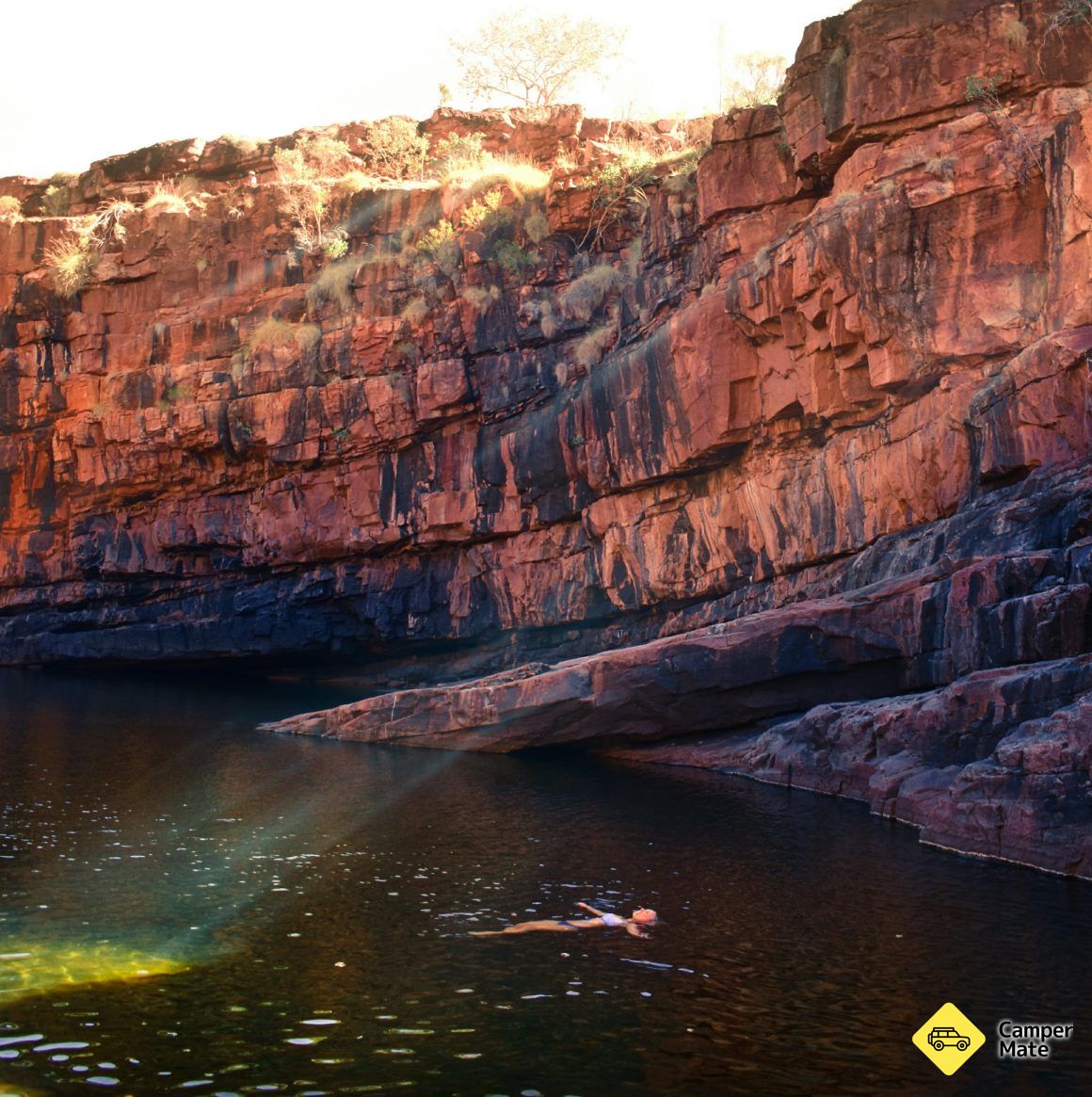 Swimming in Bell Gorge