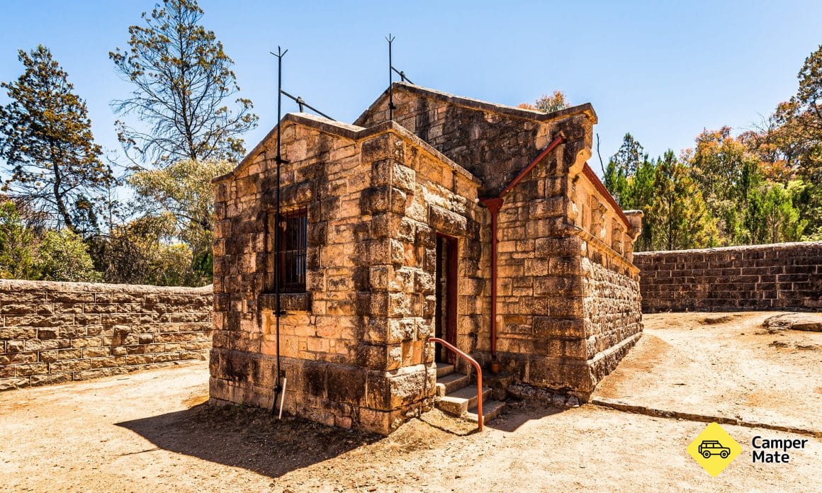 Historic powder magazine in Beechworth, Victoria