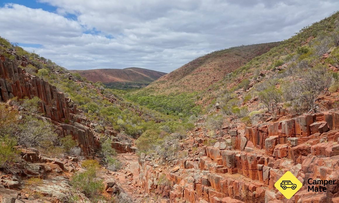 Organ Pipes rock formation in the Gawler Ranges
